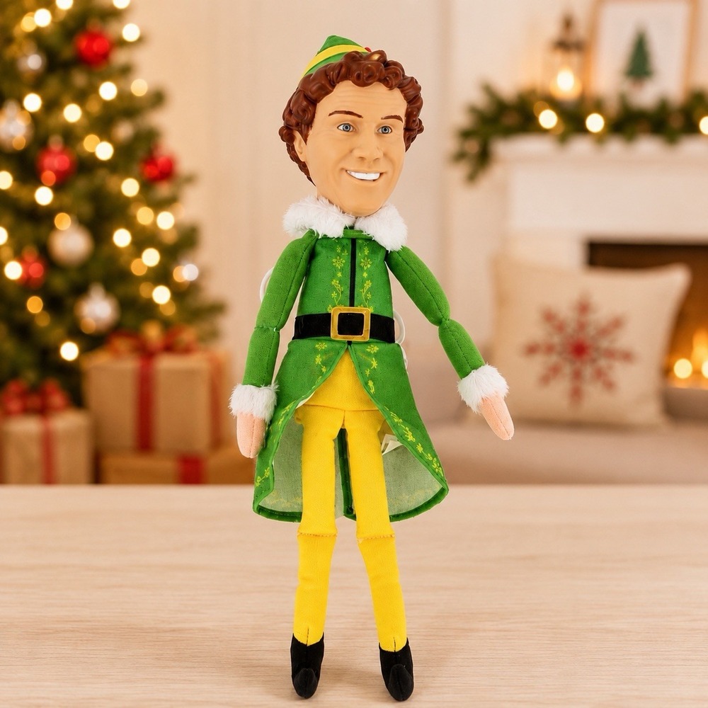 Buddy the Elf Talking Pull String Doll 14" Jakks Pacific 2022 Tested Works‎